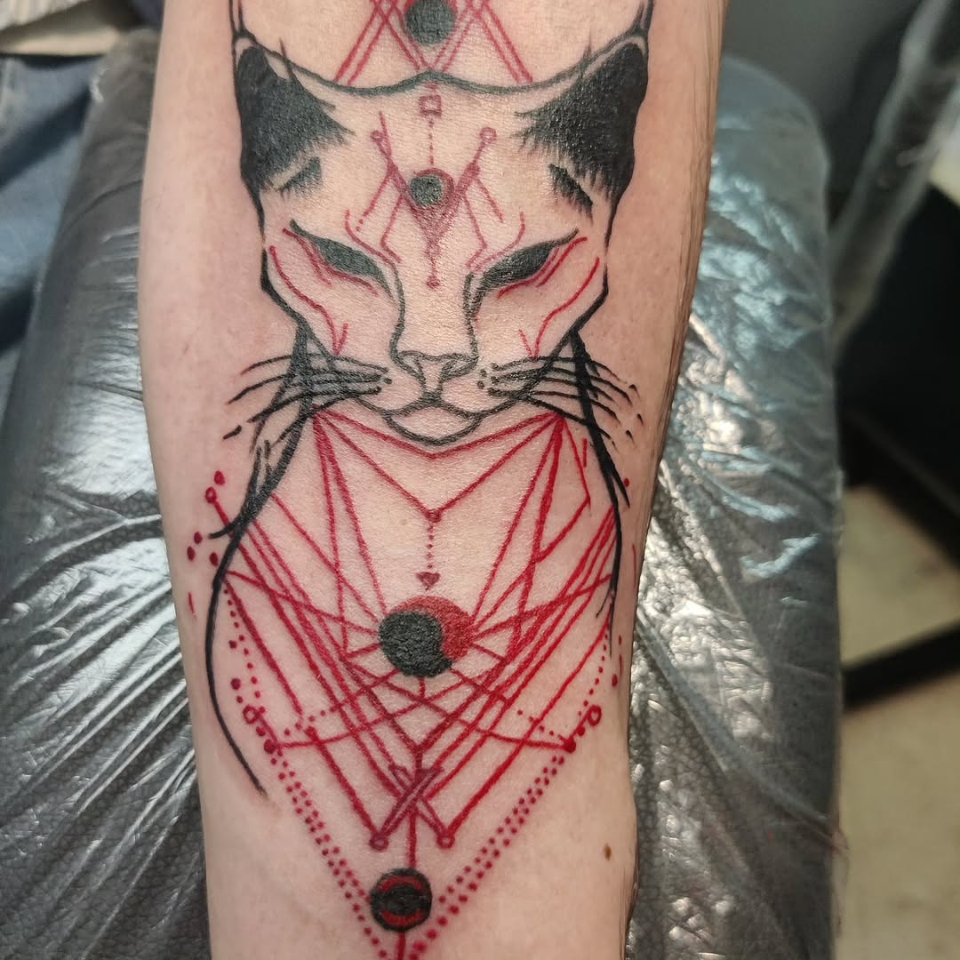 Tattoo by @bonesybettystattoos — geometric, blackwork
