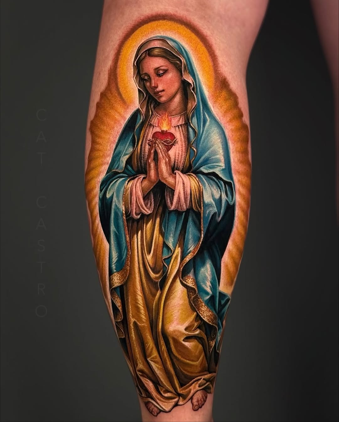 Tattoo by @catcastrotattoos — realism, black_and_grey