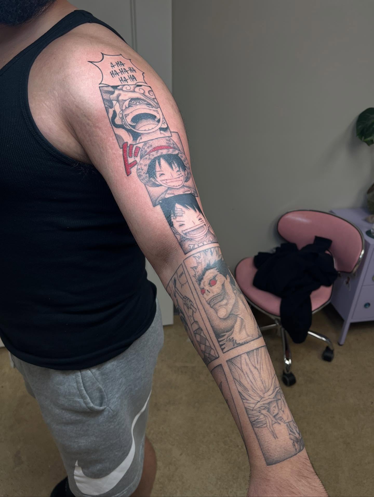 Tattoo by @tattoosbyebonyjane — anime