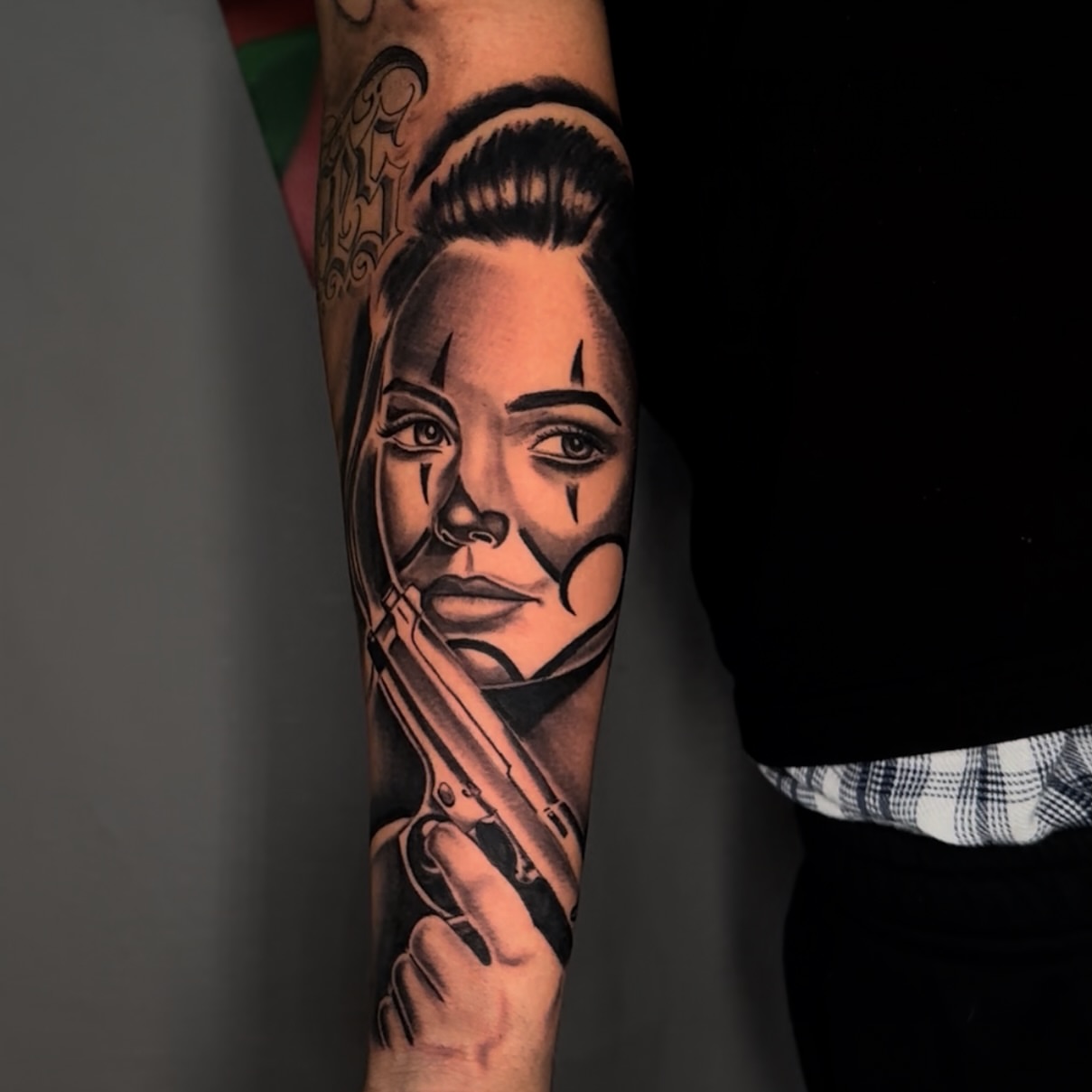 Tattoo by @_slickvic_ — realism, black_and_grey