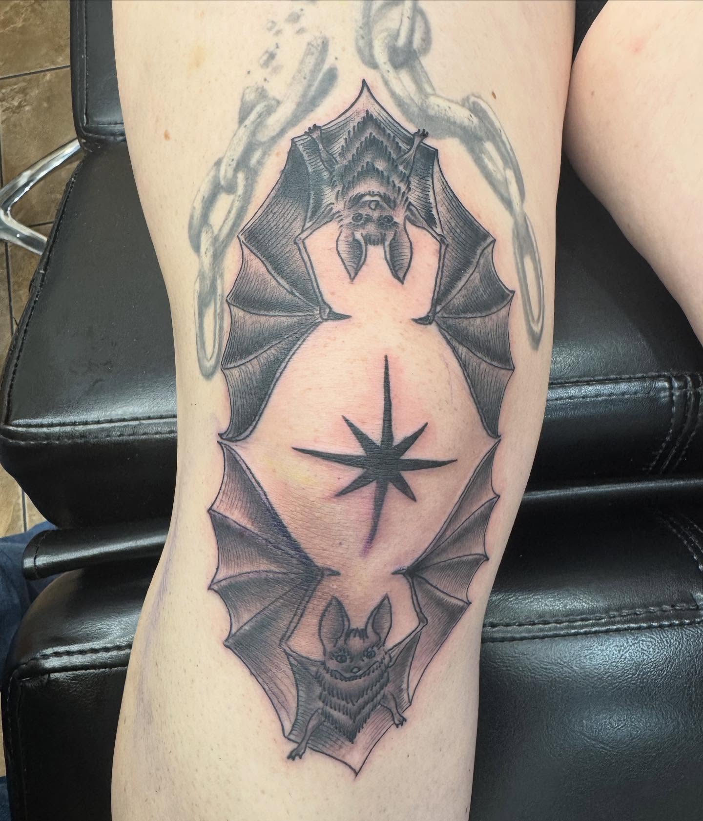 Tattoo by @markgalvan — black_and_grey