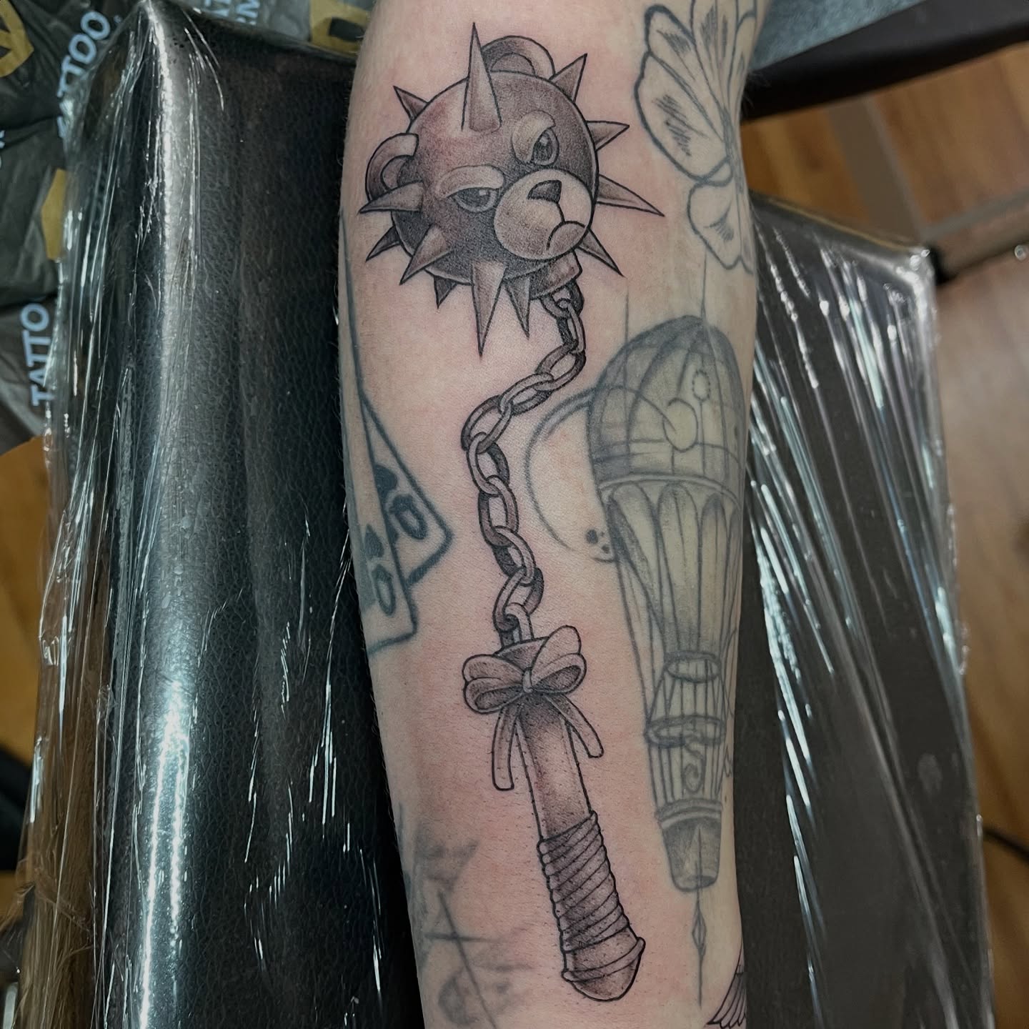 Tattoo by @space.paranoid — black_and_grey