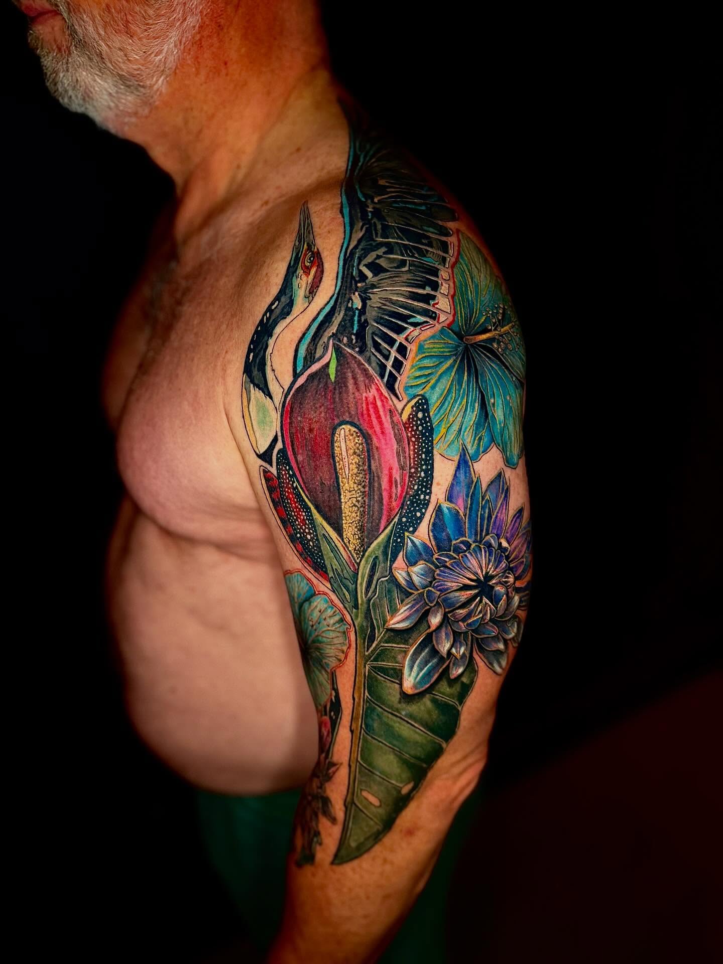 Tattoo by @ibanez773 — watercolor, realism