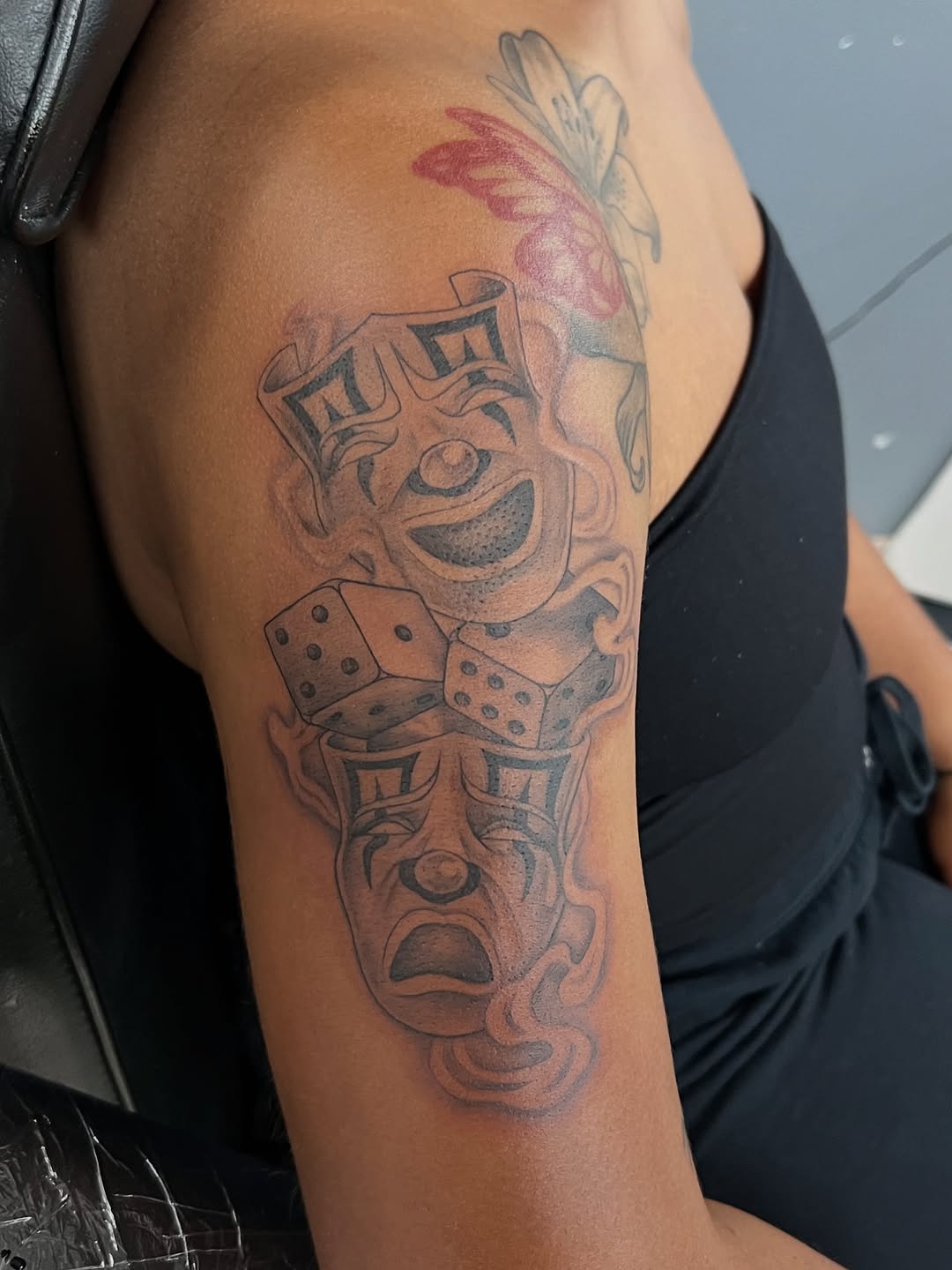 Tattoo by @tatman_cris โ chicano, black_and_grey