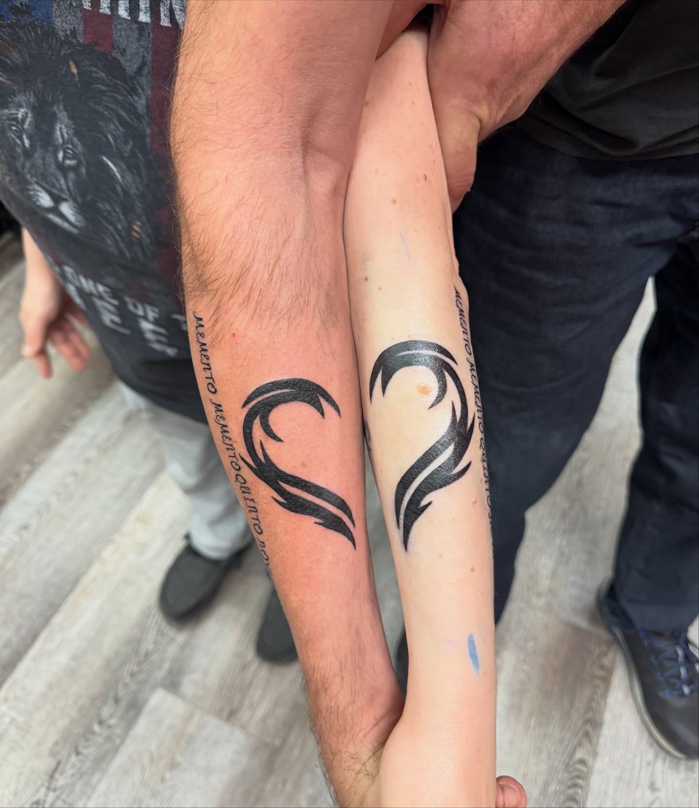 Tribal swirls tribal tattoo on the forearm by Ryland - Tattoo Artist
