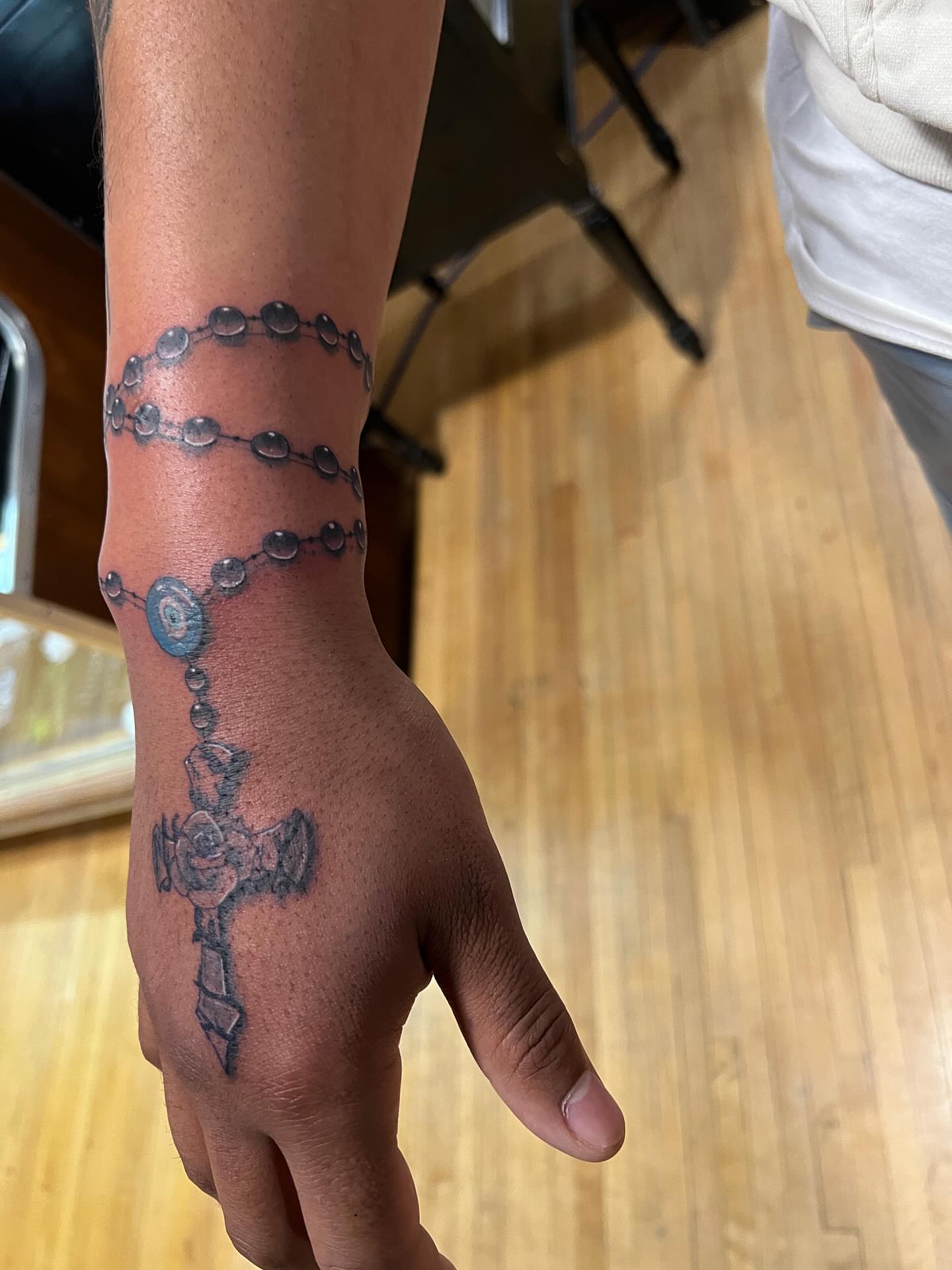 Tattoo by @bearthedemo — black_and_grey