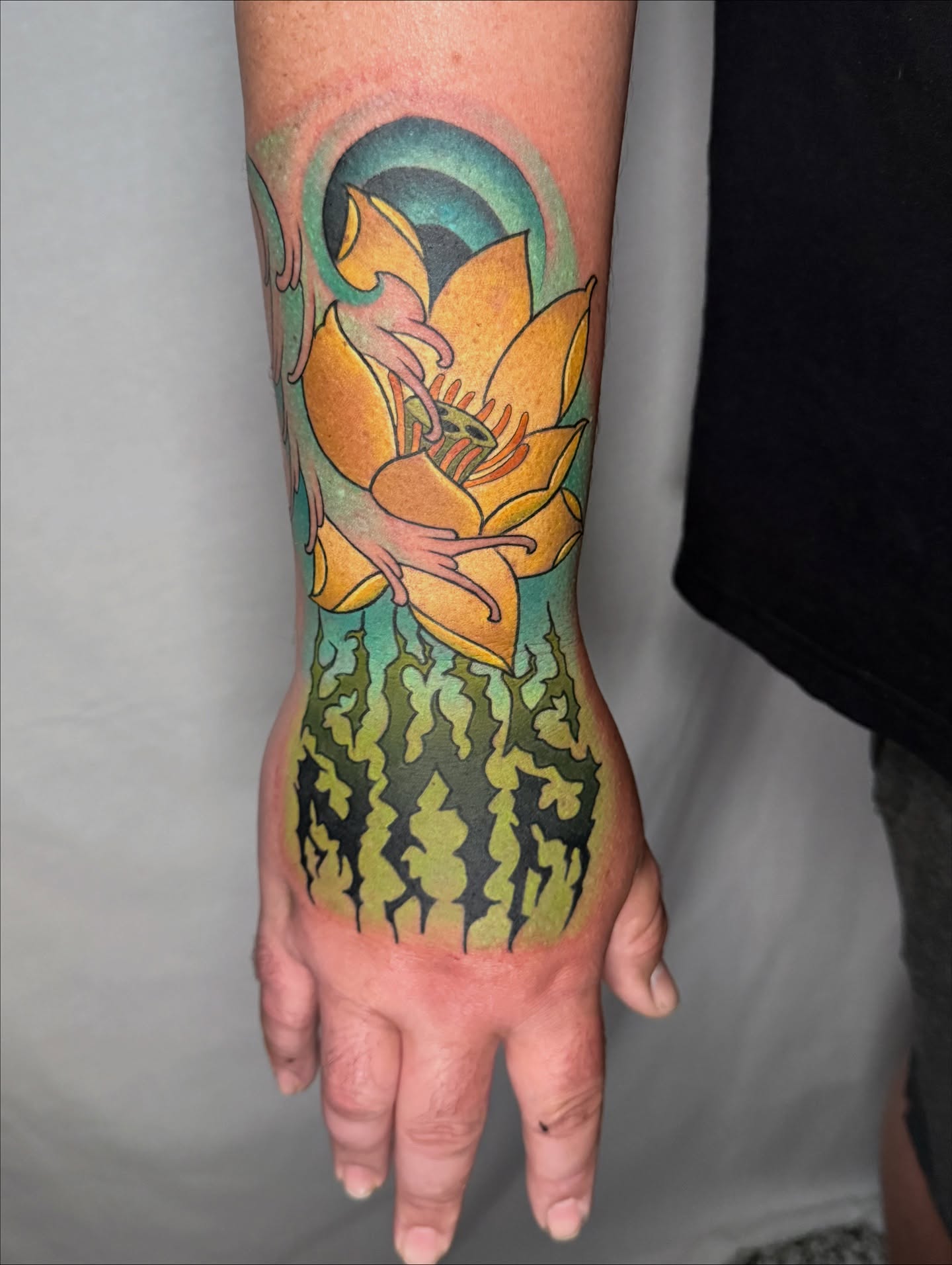 Tattoo by @tattoosbypat — american_traditional, dotwork