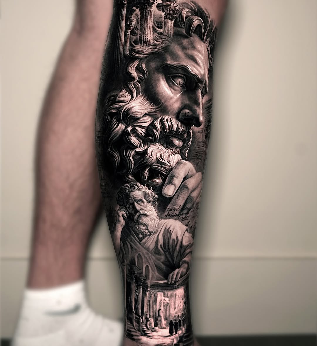 Tattoo by @umzii__tattoo β realism, black_and_grey