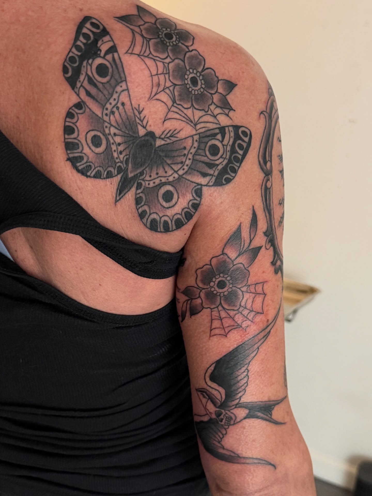 Tattoo by @nicholasmisitano — black_and_grey, ornamental