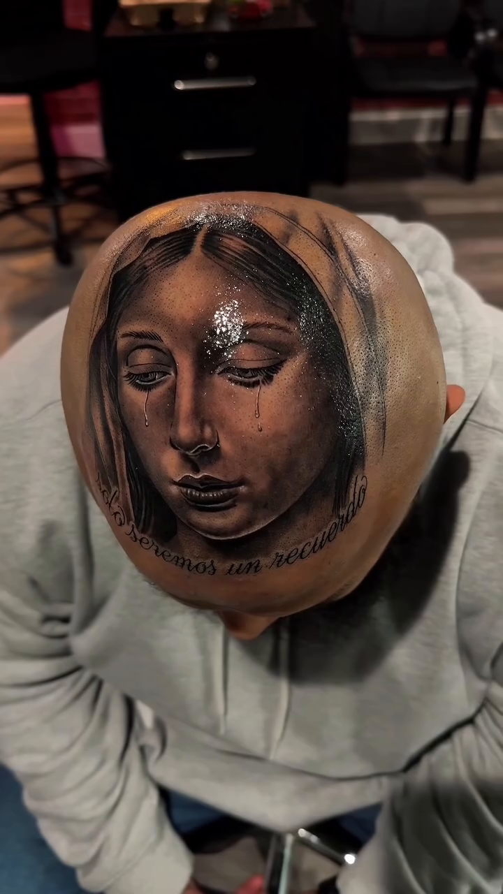 Portrait of a woman realism tattoo by Gee Lagunas 🇲🇽, Springfield, Virginia