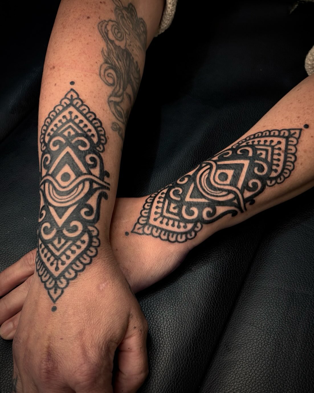Geometric pattern geometric tattoo on the forearm by π€ π
πͺ π‘ π π π© π© π π€