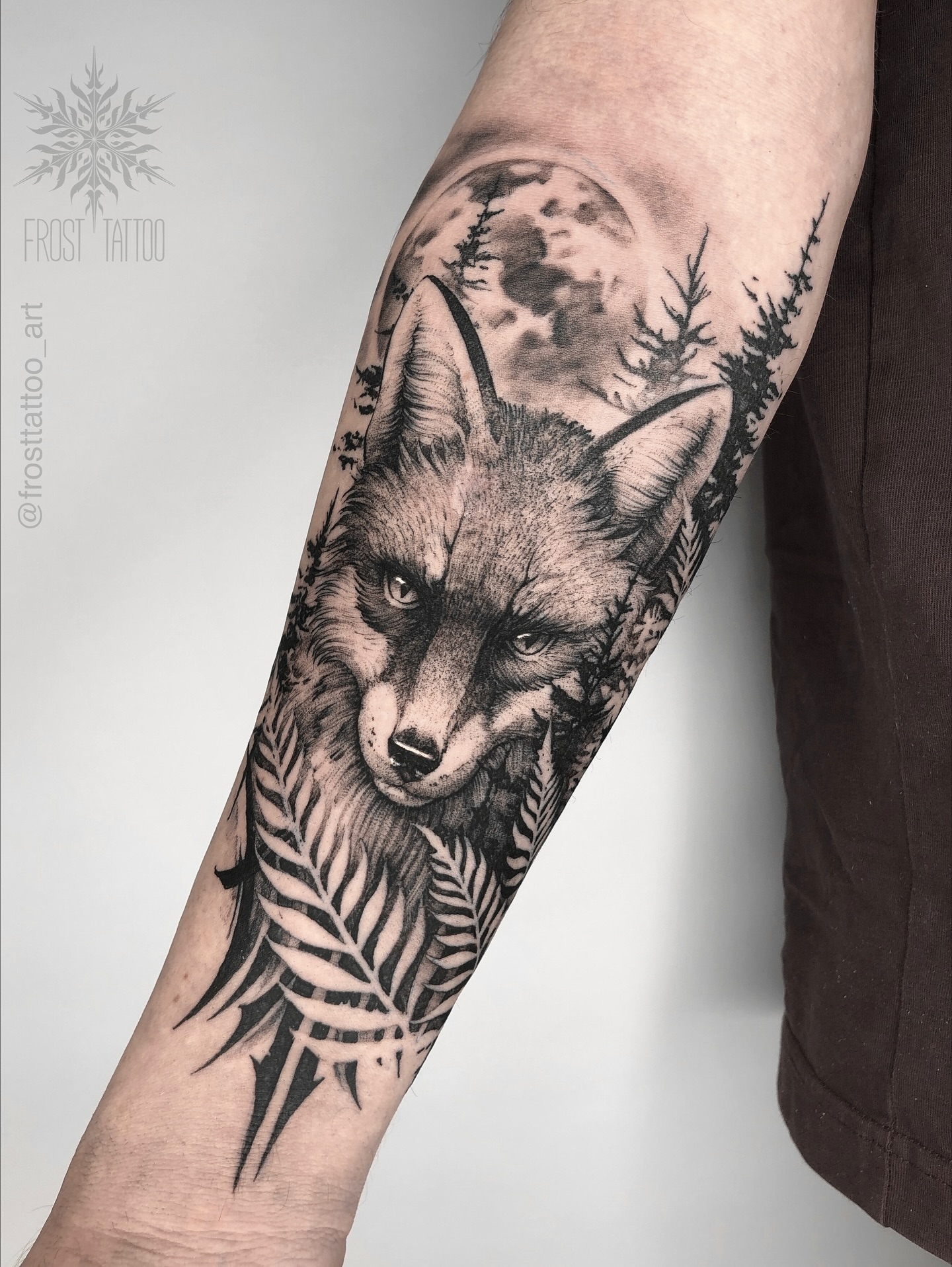 Tattoo by @frosttattoo_art — realism, black_and_grey