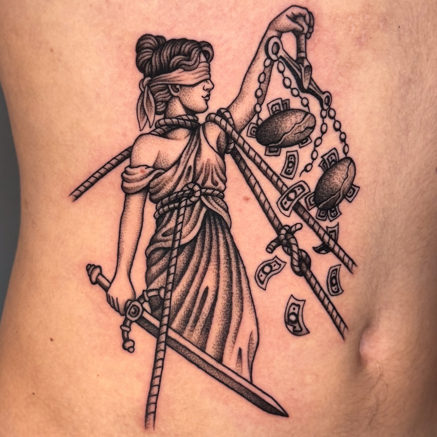 Tattoo by @jae_tatt β dotwork, black_and_grey