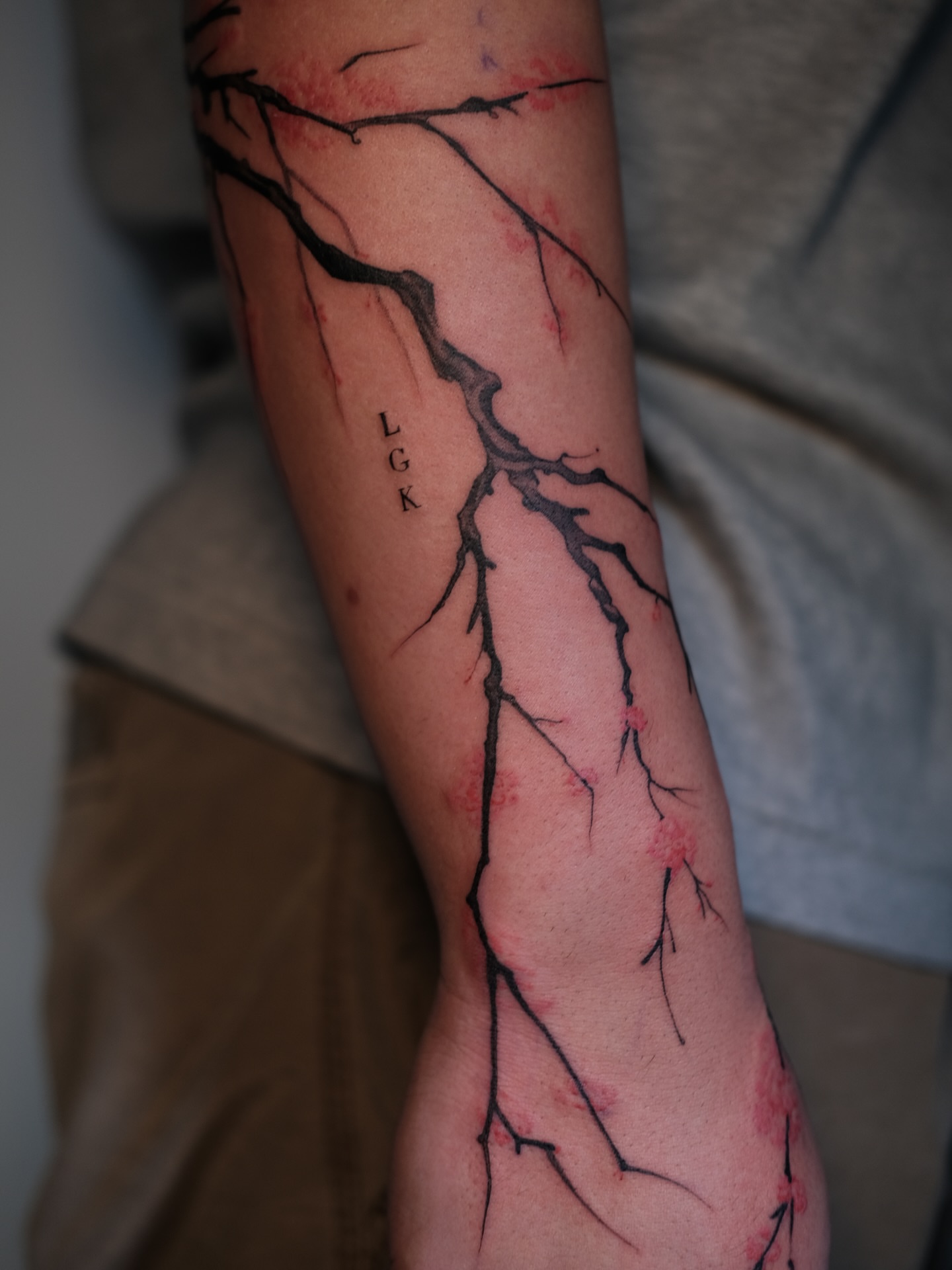Tattoo by @cordova.ink — dotwork, realism