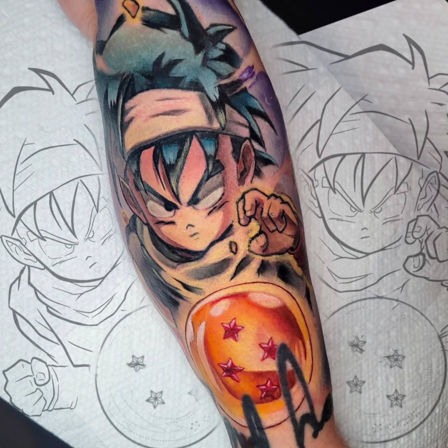 Vegeta anime tattoo on the forearm by 💢 Anime  & 🗡 Neo Traditional    💥 Marc