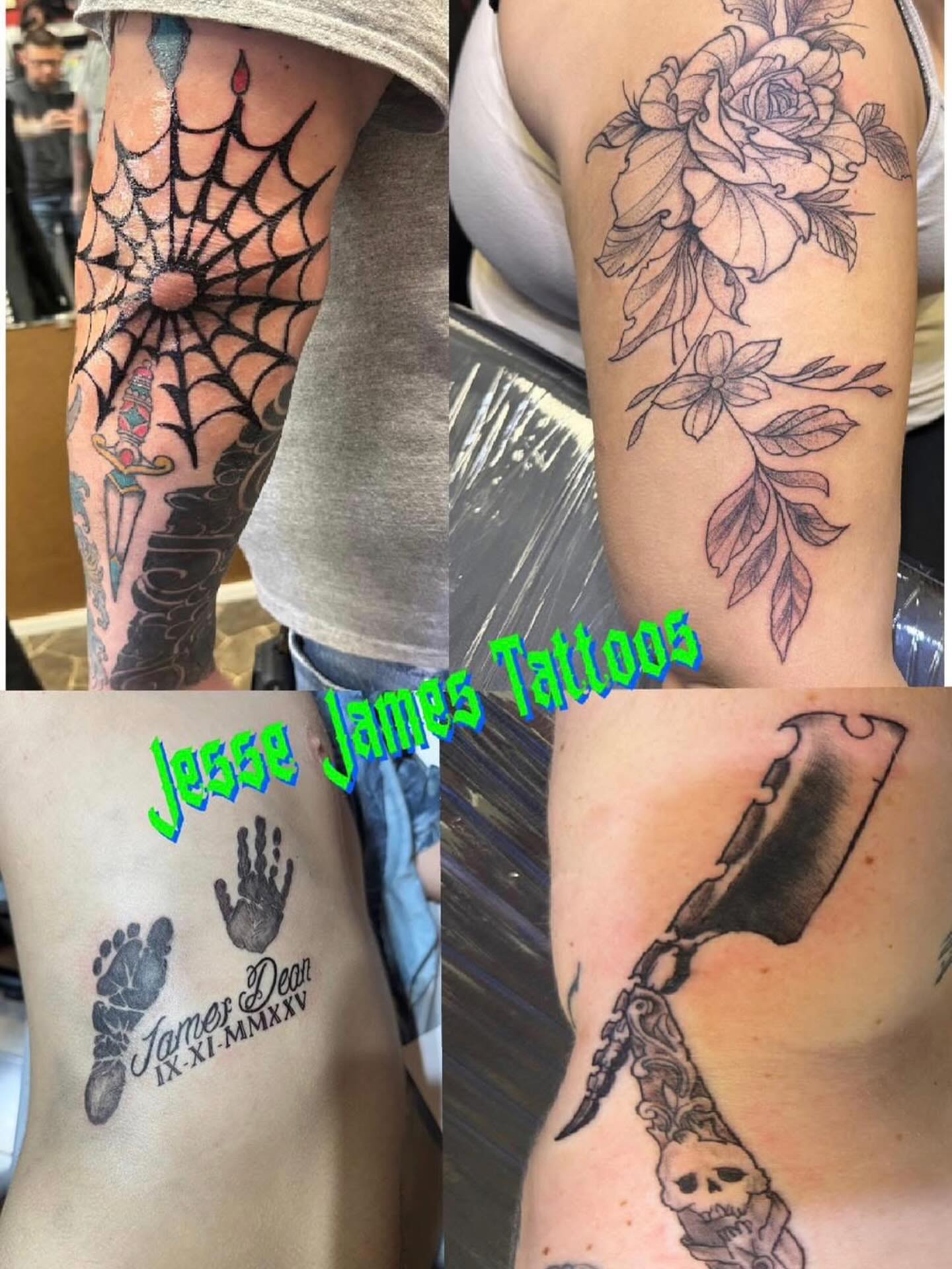 Tattoo by @inkslingerjessejames — black_and_grey