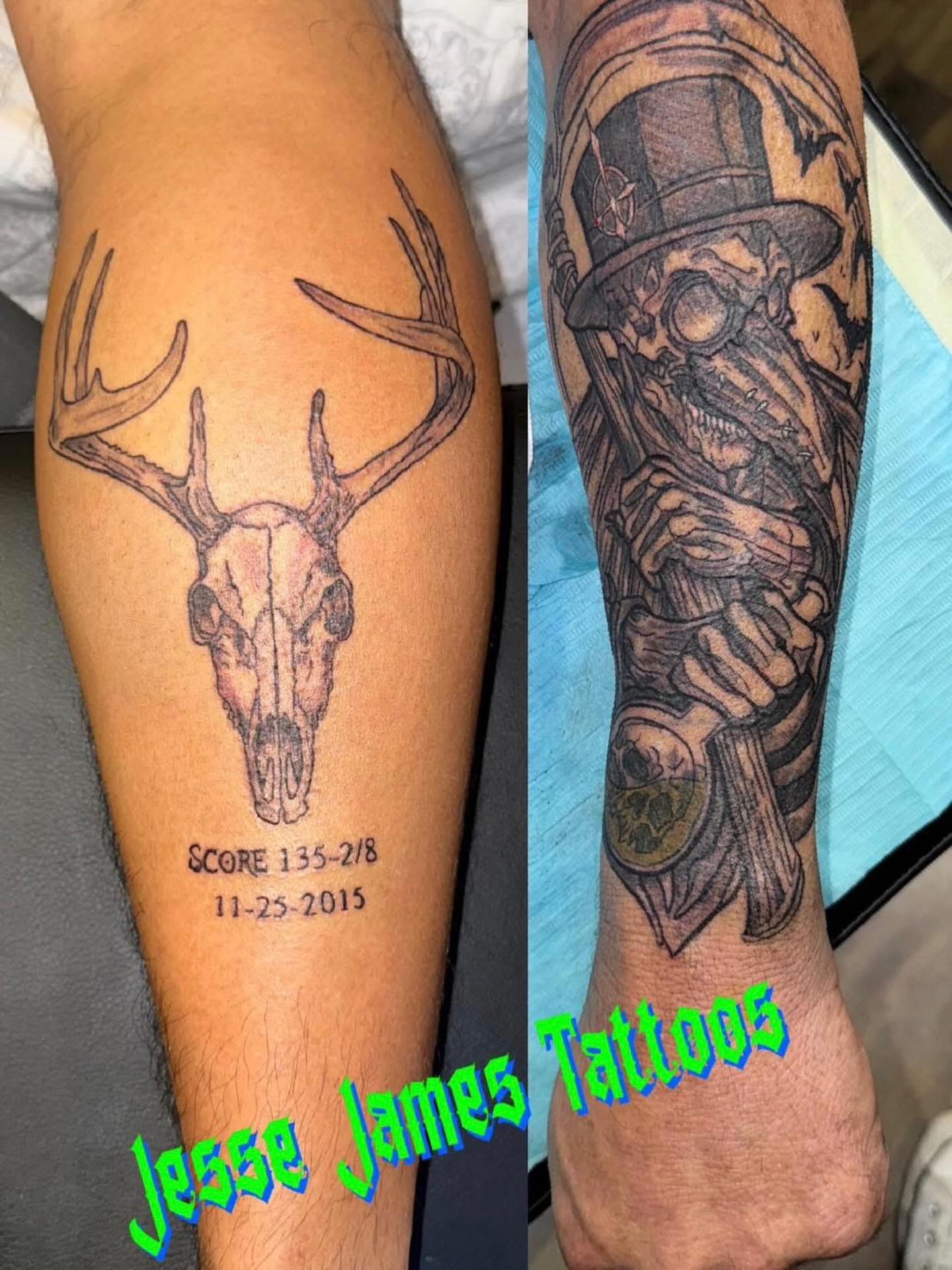 Tattoo by @inkslingerjessejames — black_and_grey