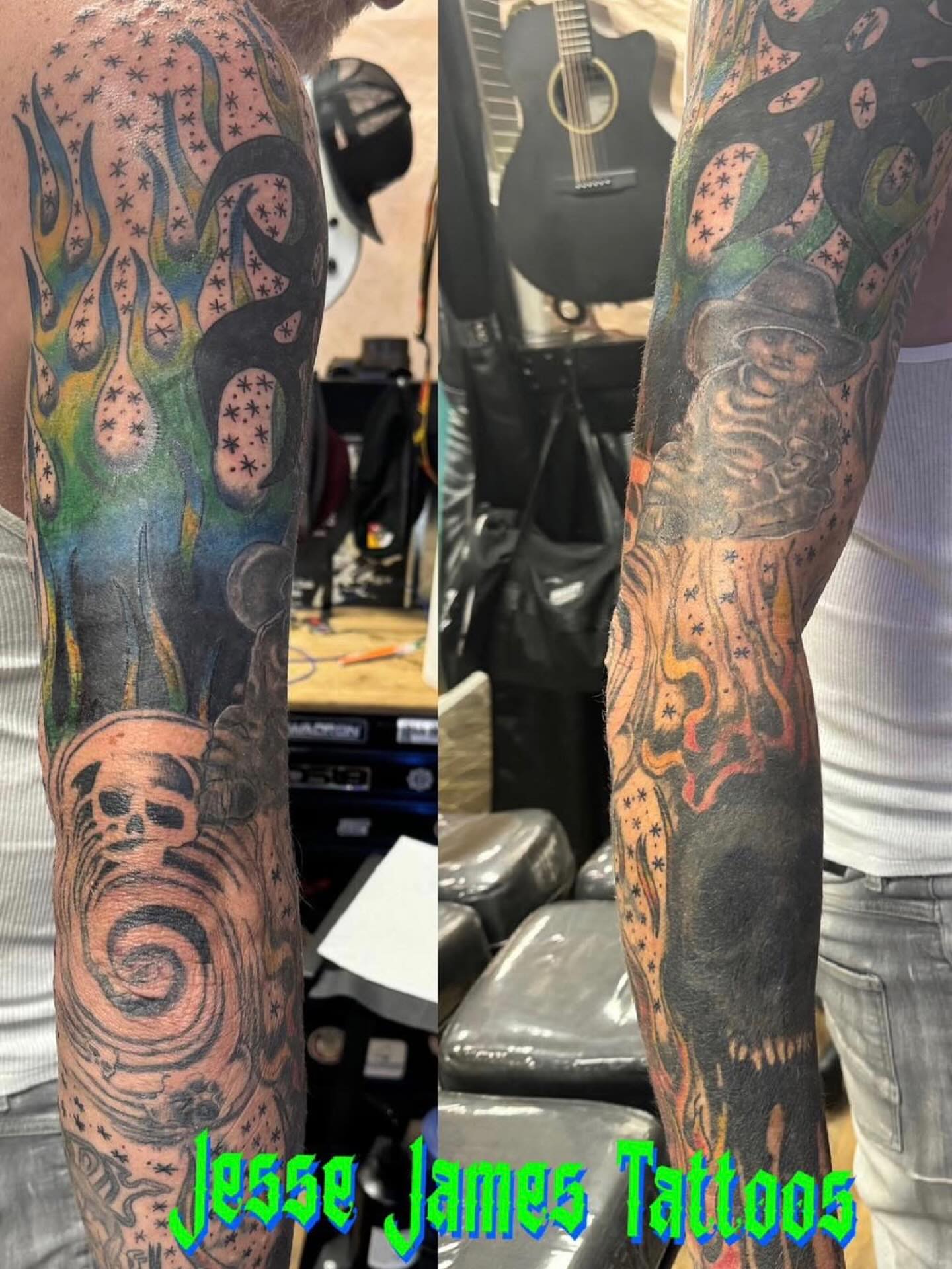 Tattoo by @inkslingerjessejames — neo_traditional, dotwork