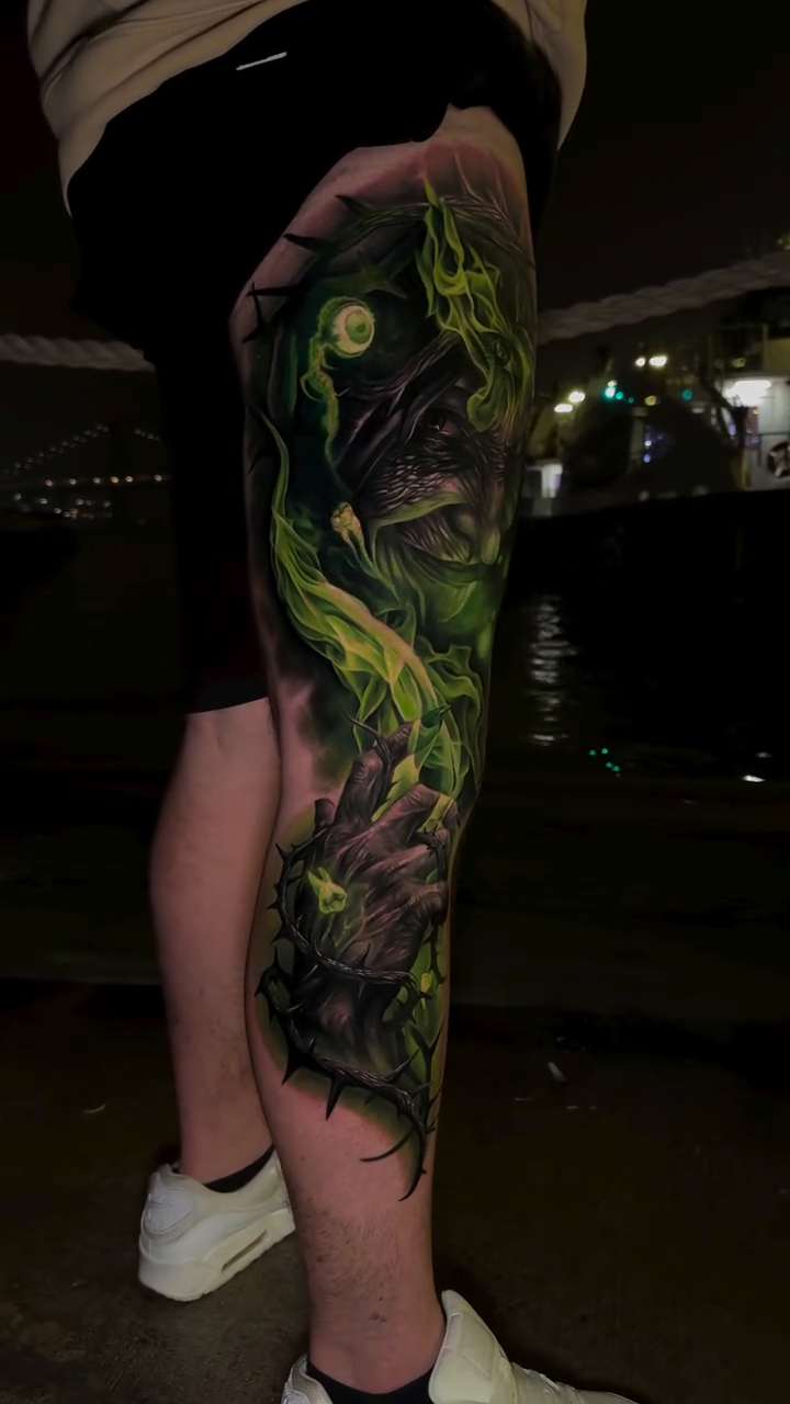 Tattoo by @derekgtattoos — realism, dark_realism
