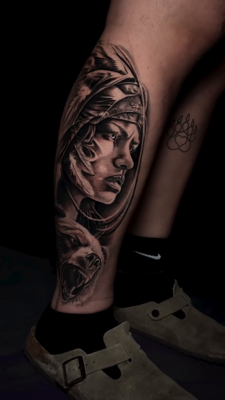 Tattoo by @doriink — realism, black_and_grey