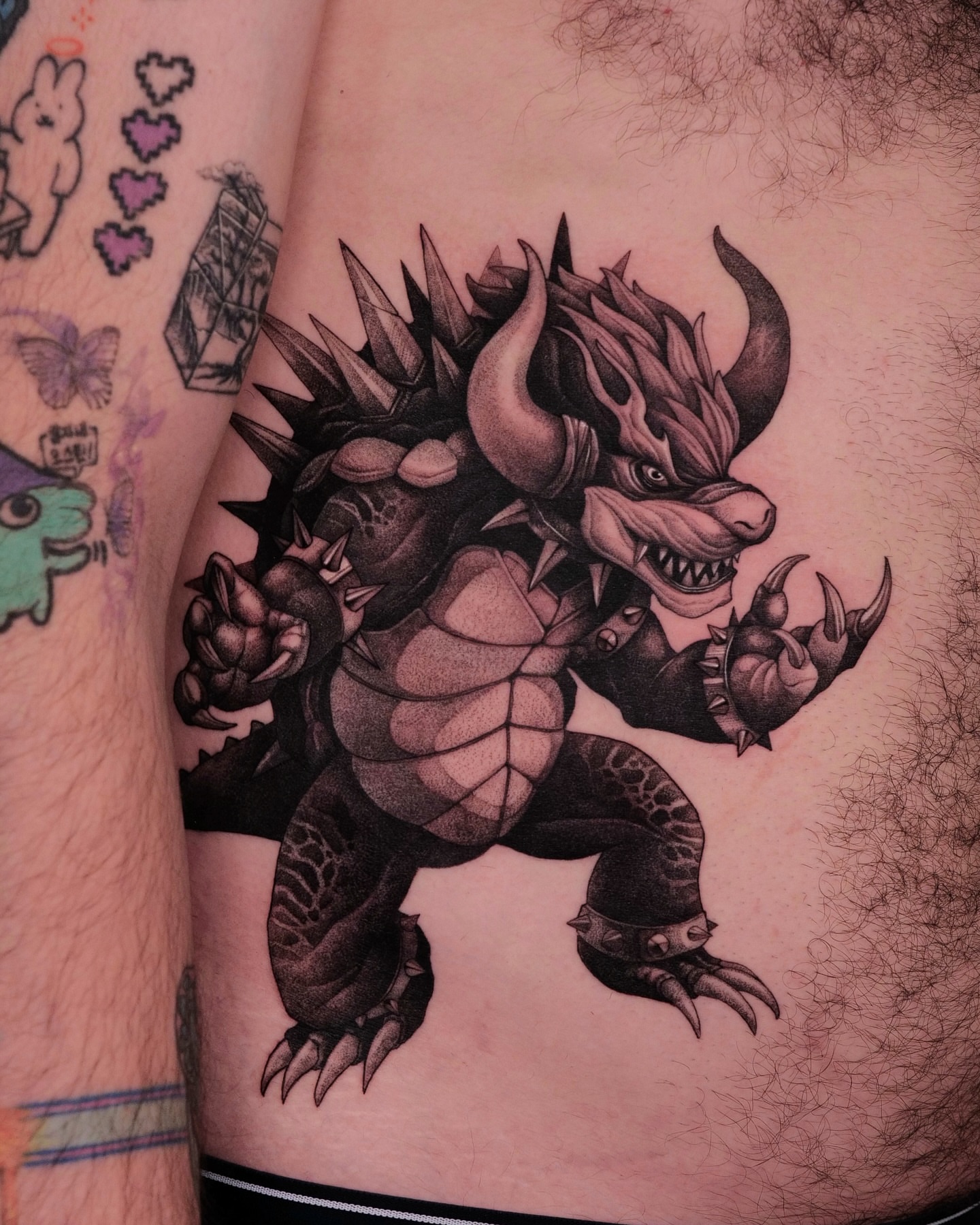 Tattoo by @47volt — black_and_grey