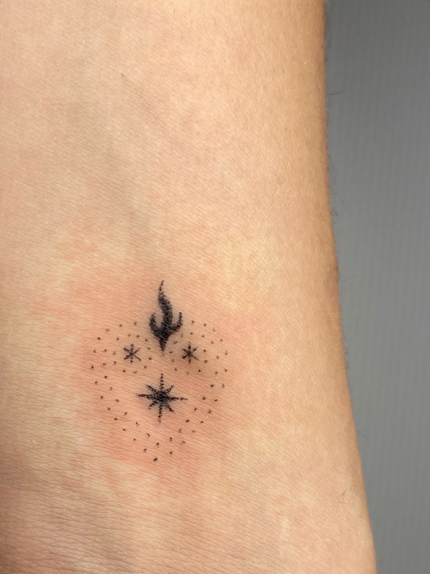 Tattoo by @pokyopokyo — dotwork