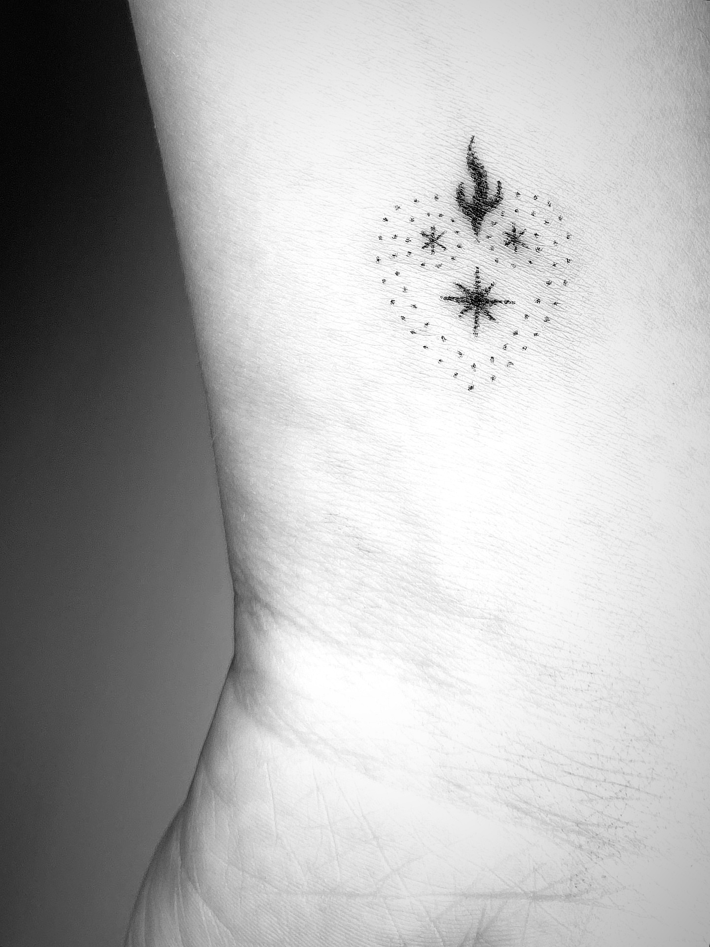 Tattoo by @pokyopokyo — dotwork