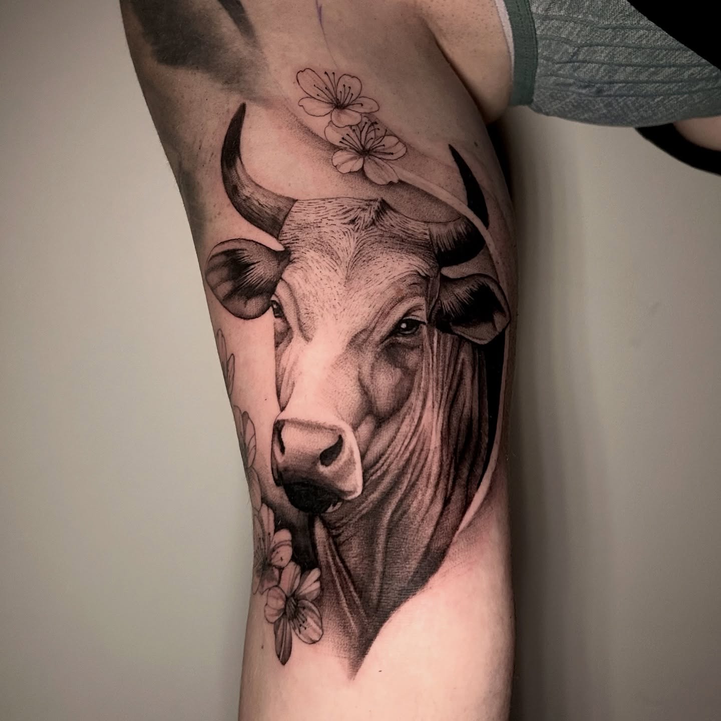 Tattoo by @jxrtattoos — realism, black_and_grey