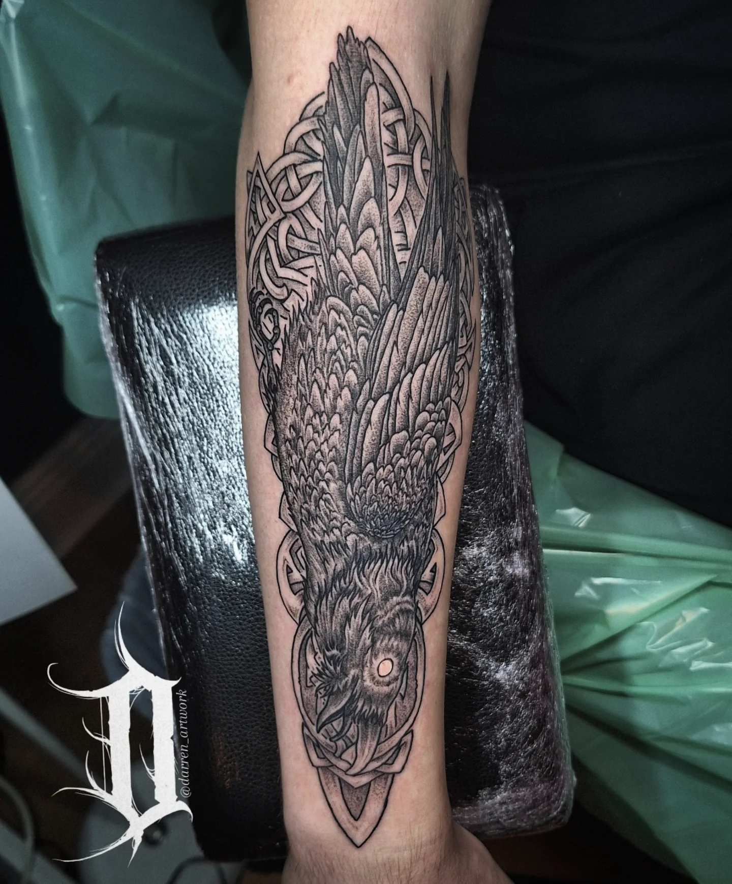 Tattoo by @darren_artwork — black_and_grey, realism