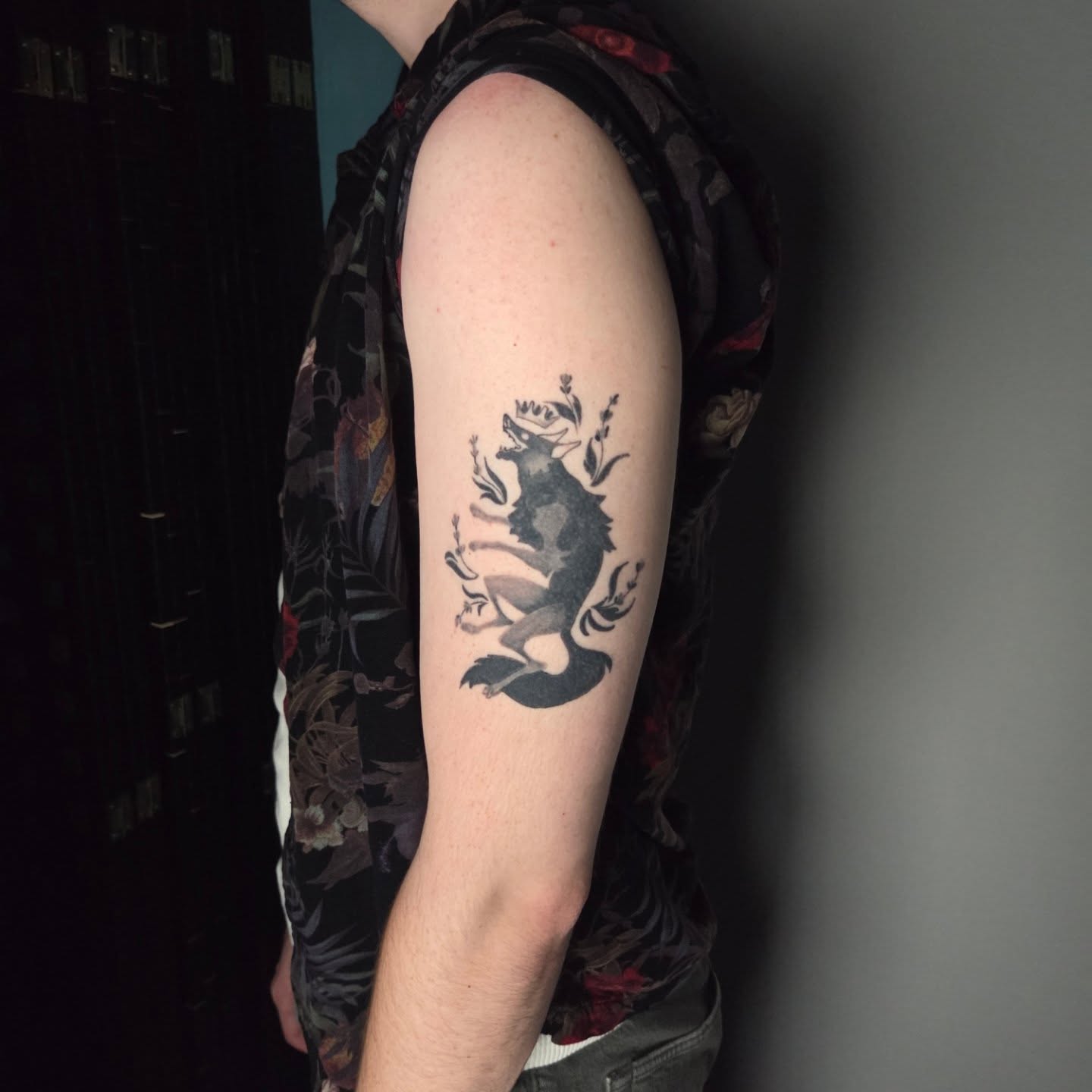 Tattoo by @mrhoguetattoos — black_and_grey