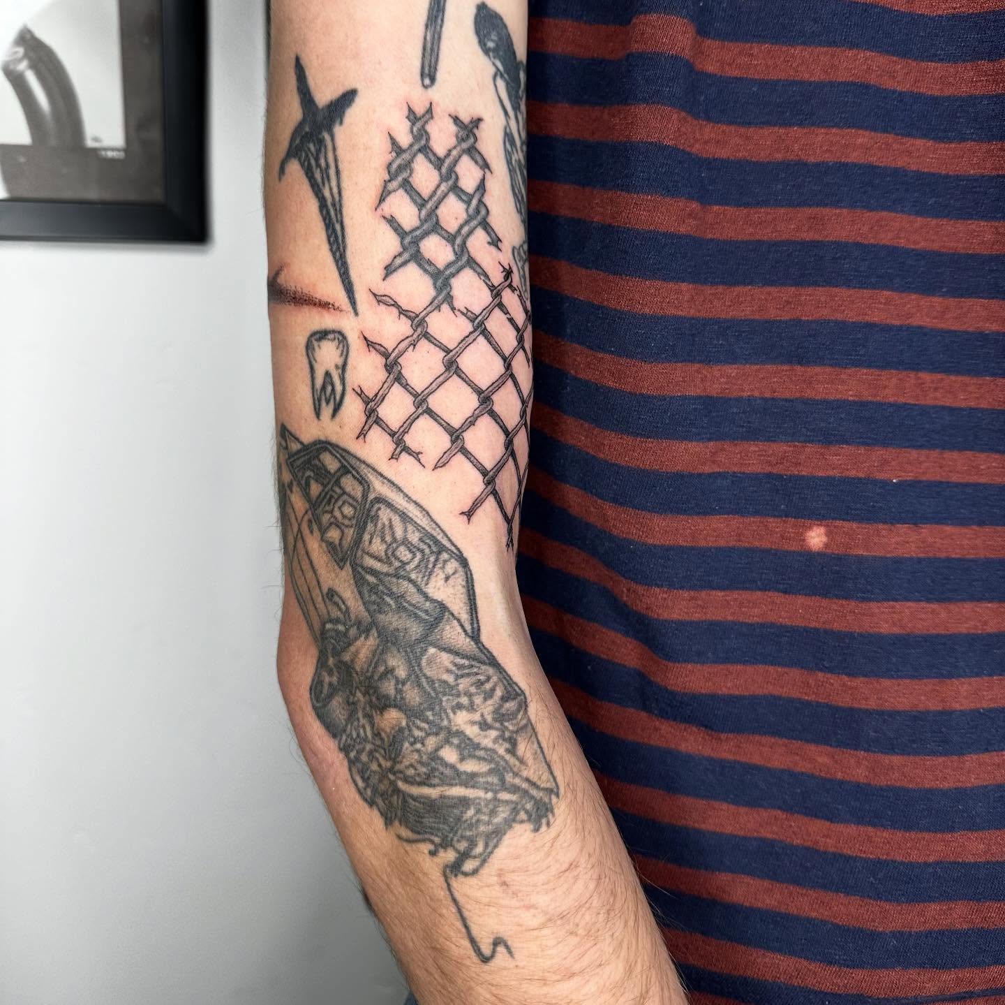 Tattoo by @madonna_the_slut — black_and_grey