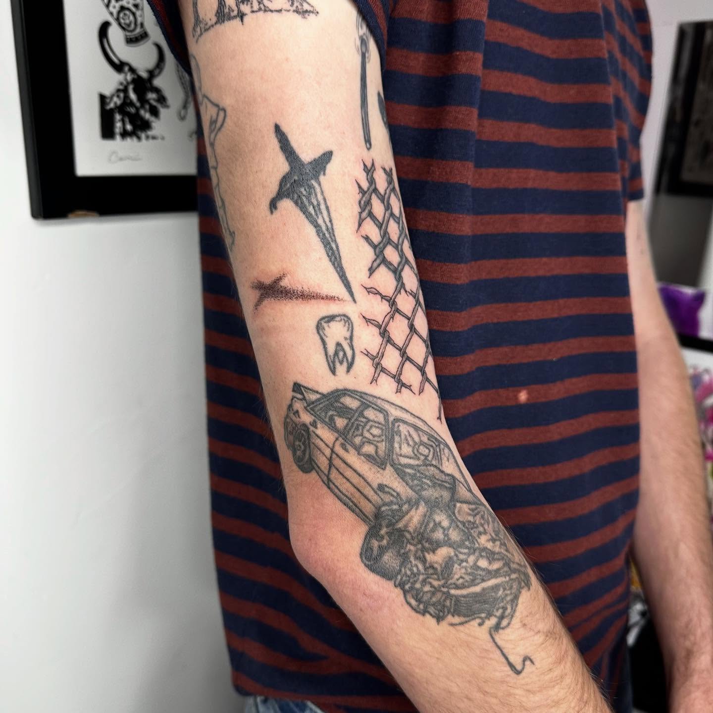 Tattoo by @madonna_the_slut — black_and_grey