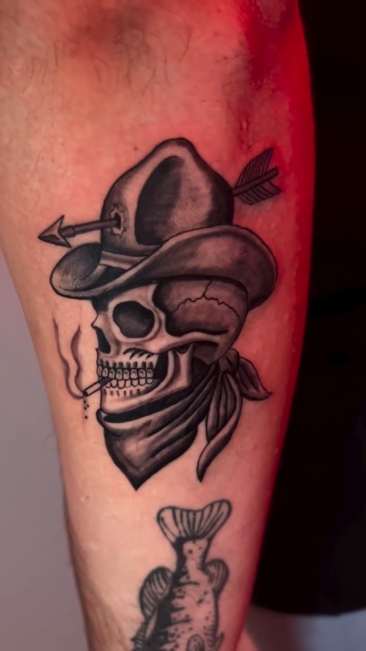 Tattoo by @gagecottrelltattoos โ black_and_grey, realism