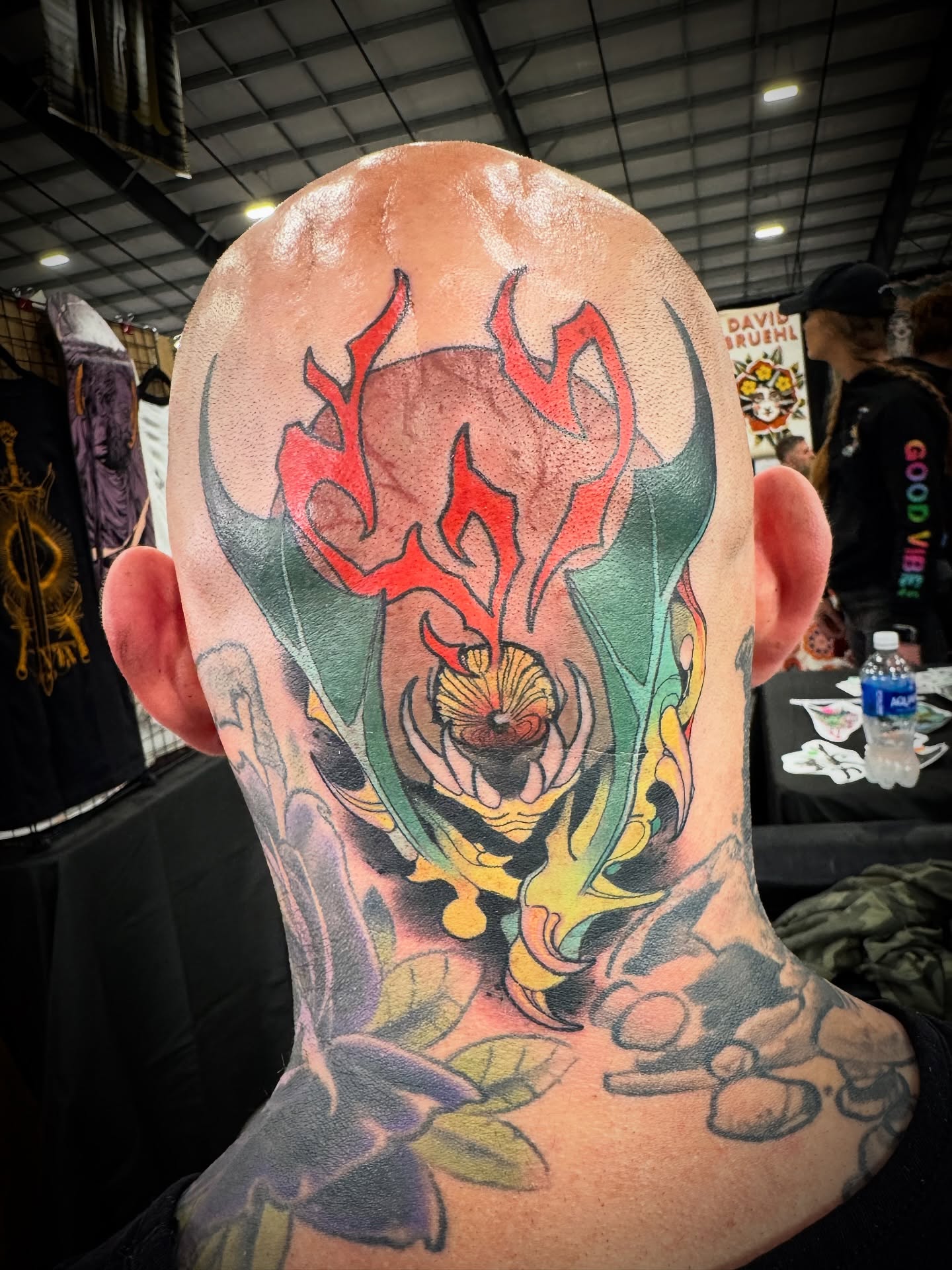 Tattoo by @sacred_crow — american_traditional, dotwork