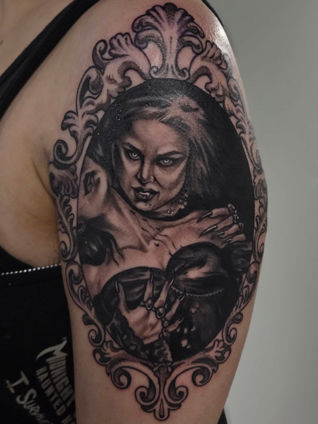 Tattoo by @lizz_zee — black_and_grey, realism