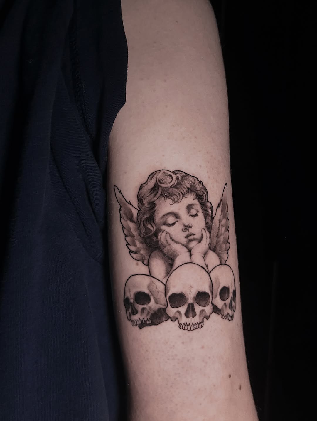 Tattoo by @hawkstattoo_ — realism, black_and_grey