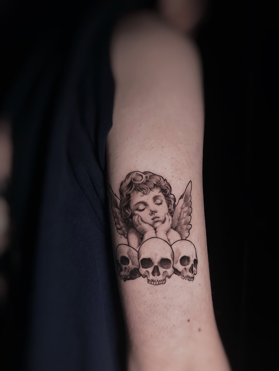 Tattoo by @hawkstattoo_ — realism, black_and_grey