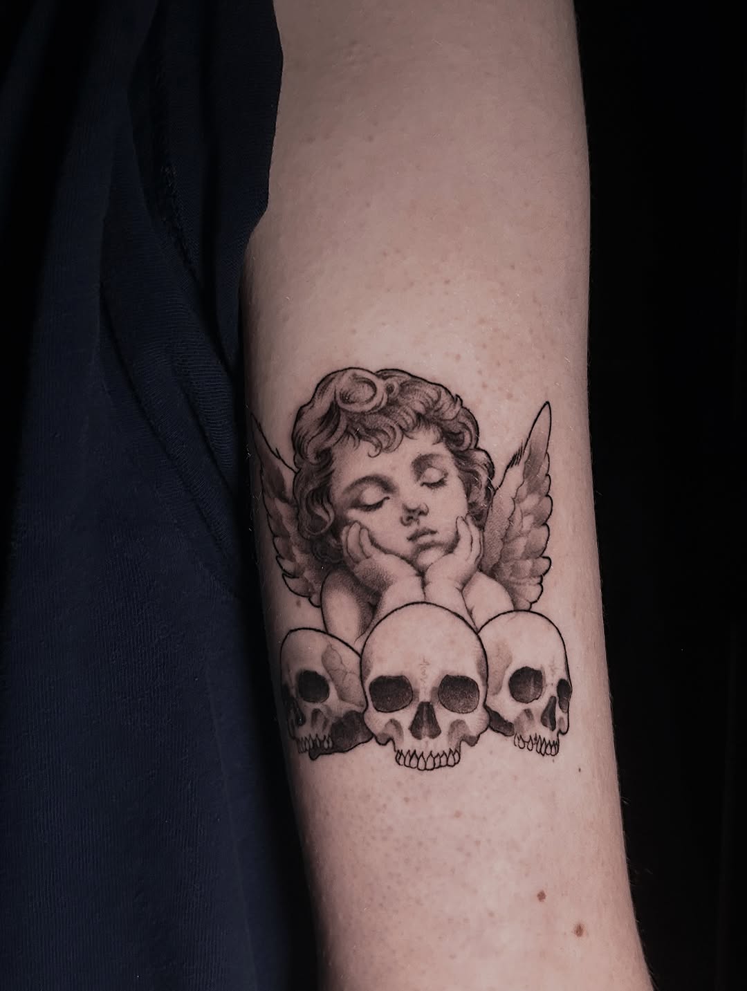 Tattoo by @hawkstattoo_ — realism, black_and_grey