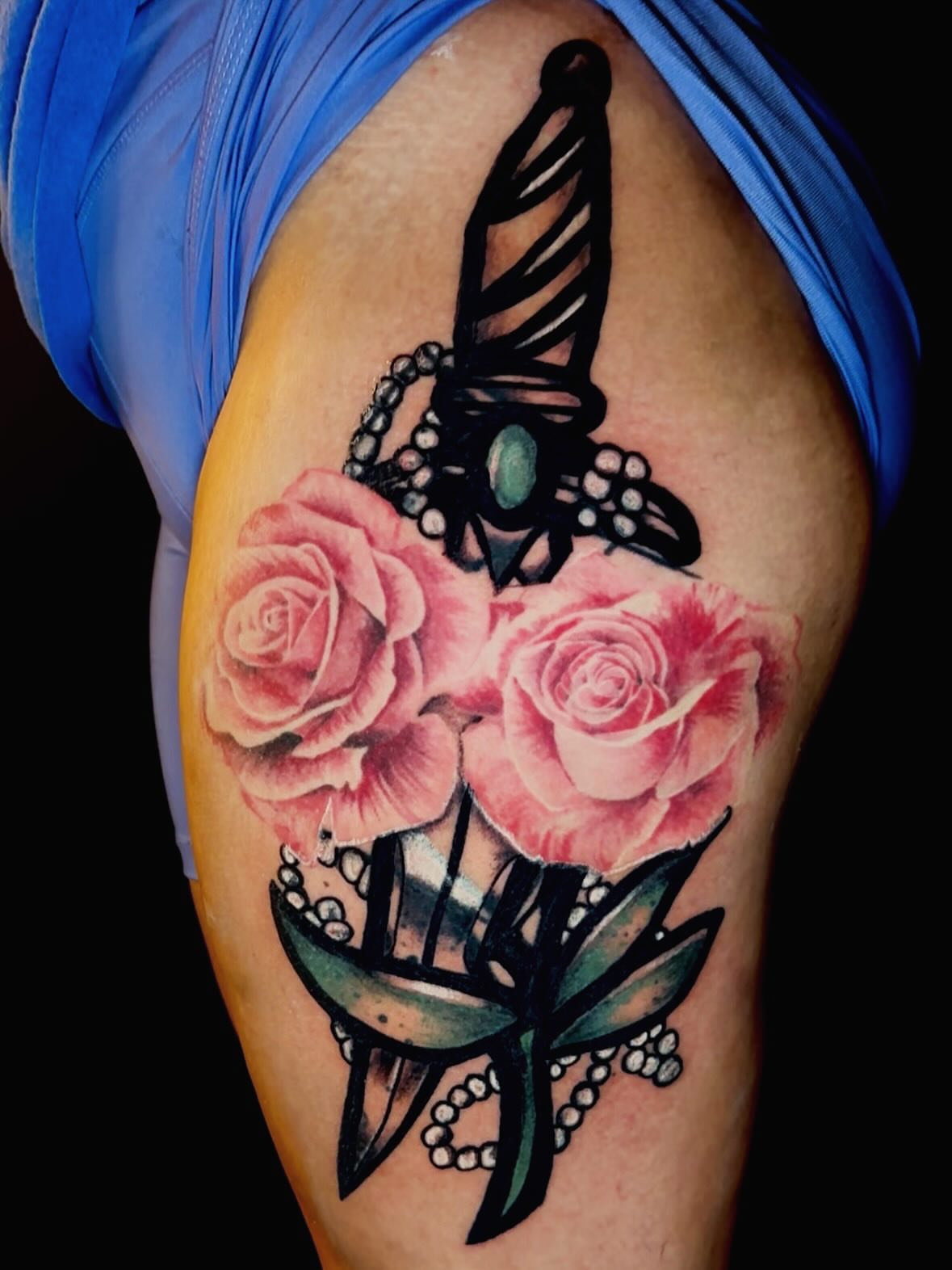 Tattoo by @poppacoppa — realism, dotwork