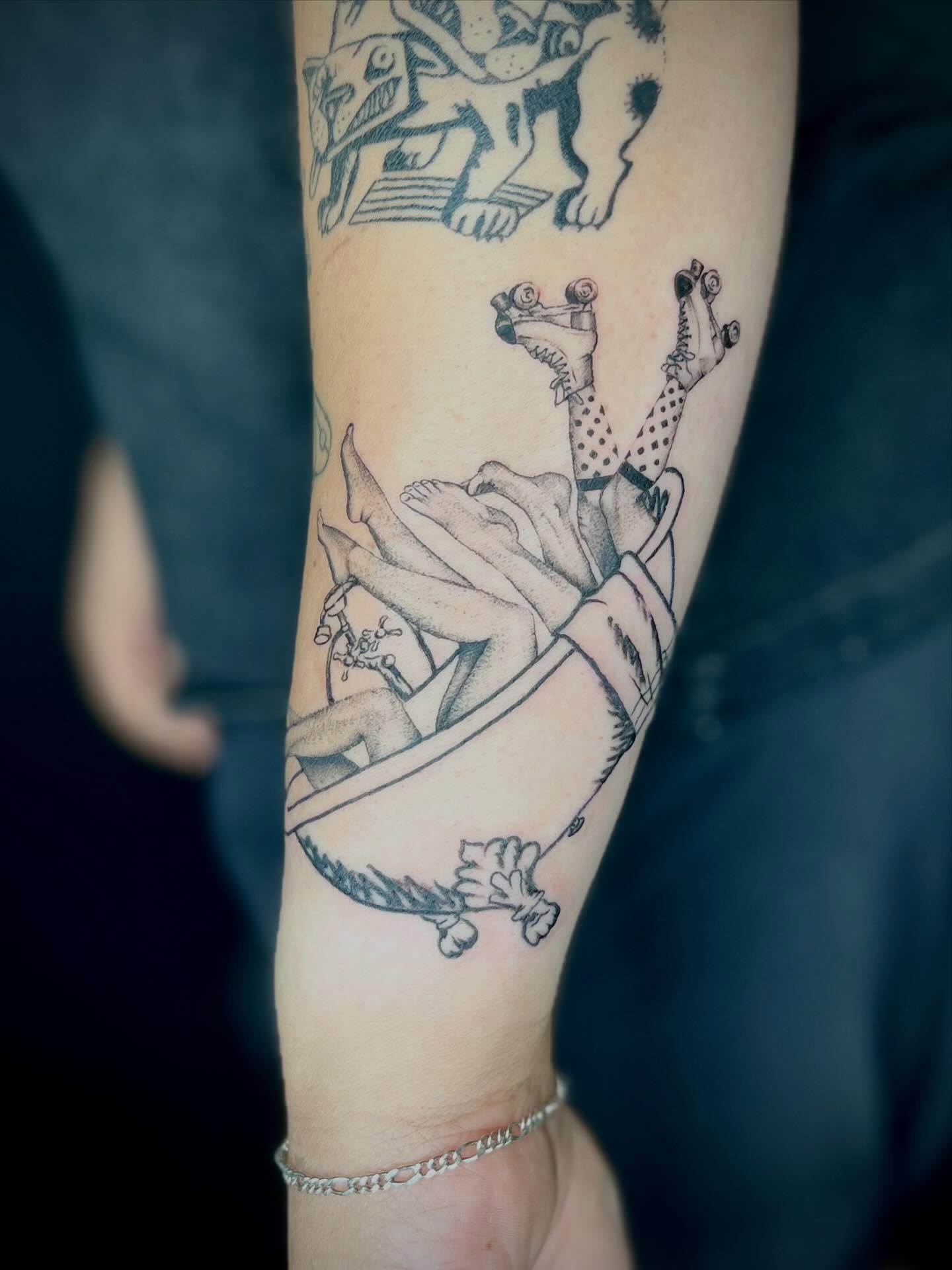 Tattoo by @imaginary_rubbish — dotwork, realism
