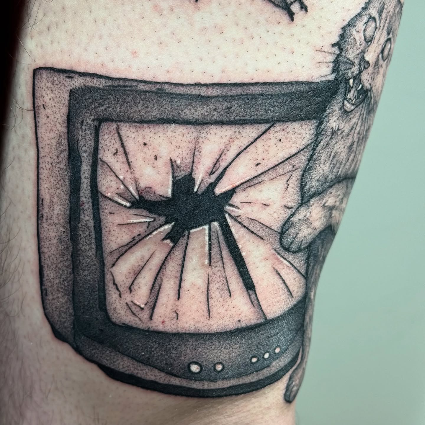 Tattoo by @haut_ces_ane — black_and_grey