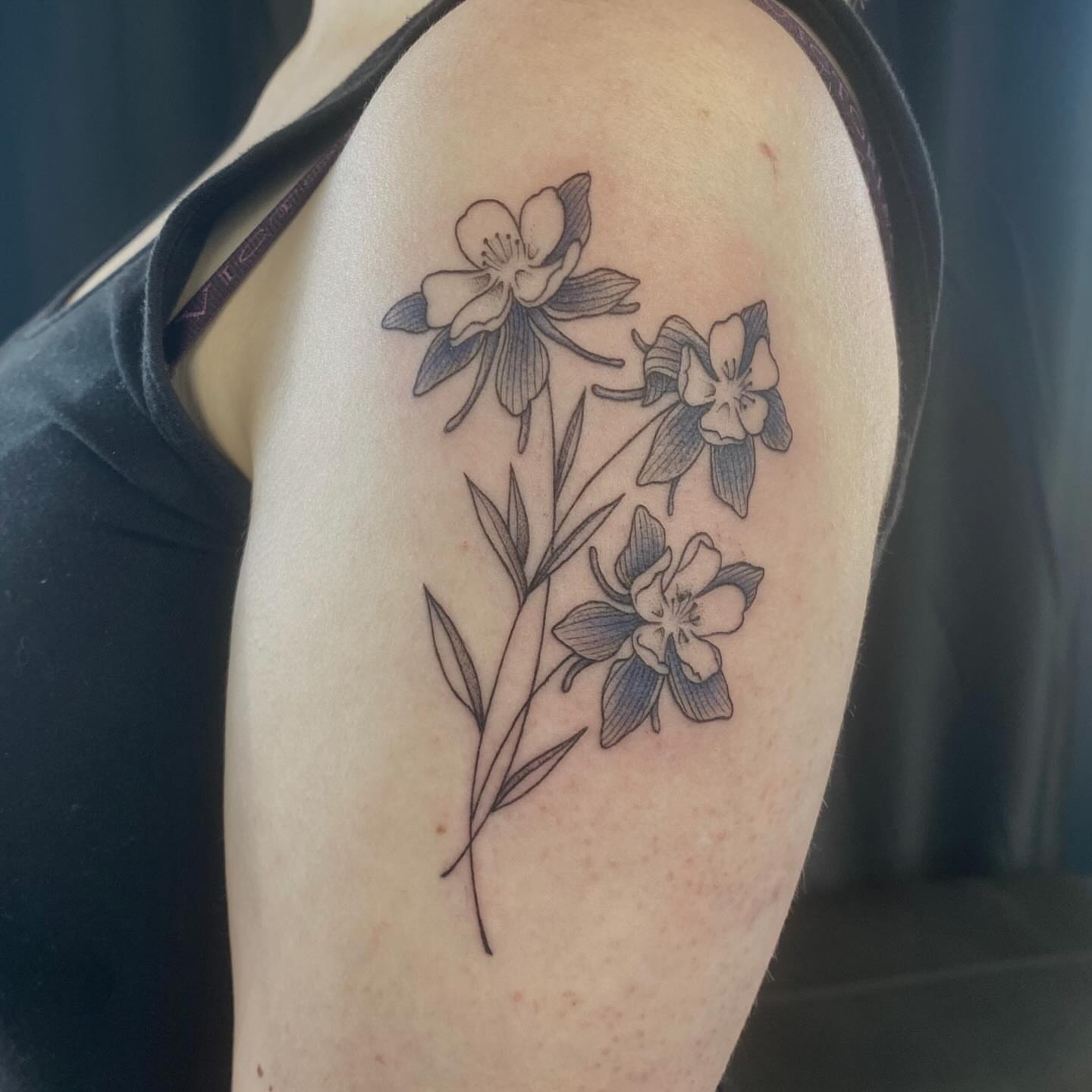Tattoo by @emmaleighrosetattoos — black_and_grey