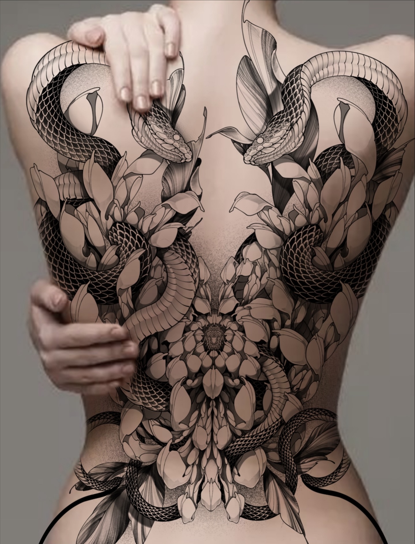Tattoo by @72_blk — black_and_grey, geometric