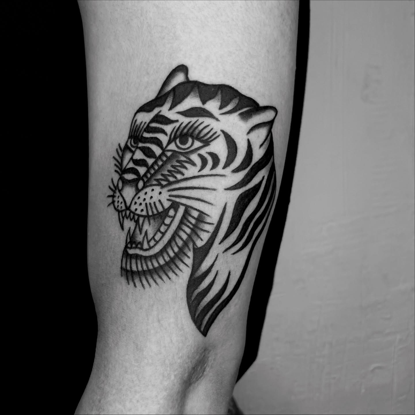 Tattoo by @hontraditional — black_and_grey