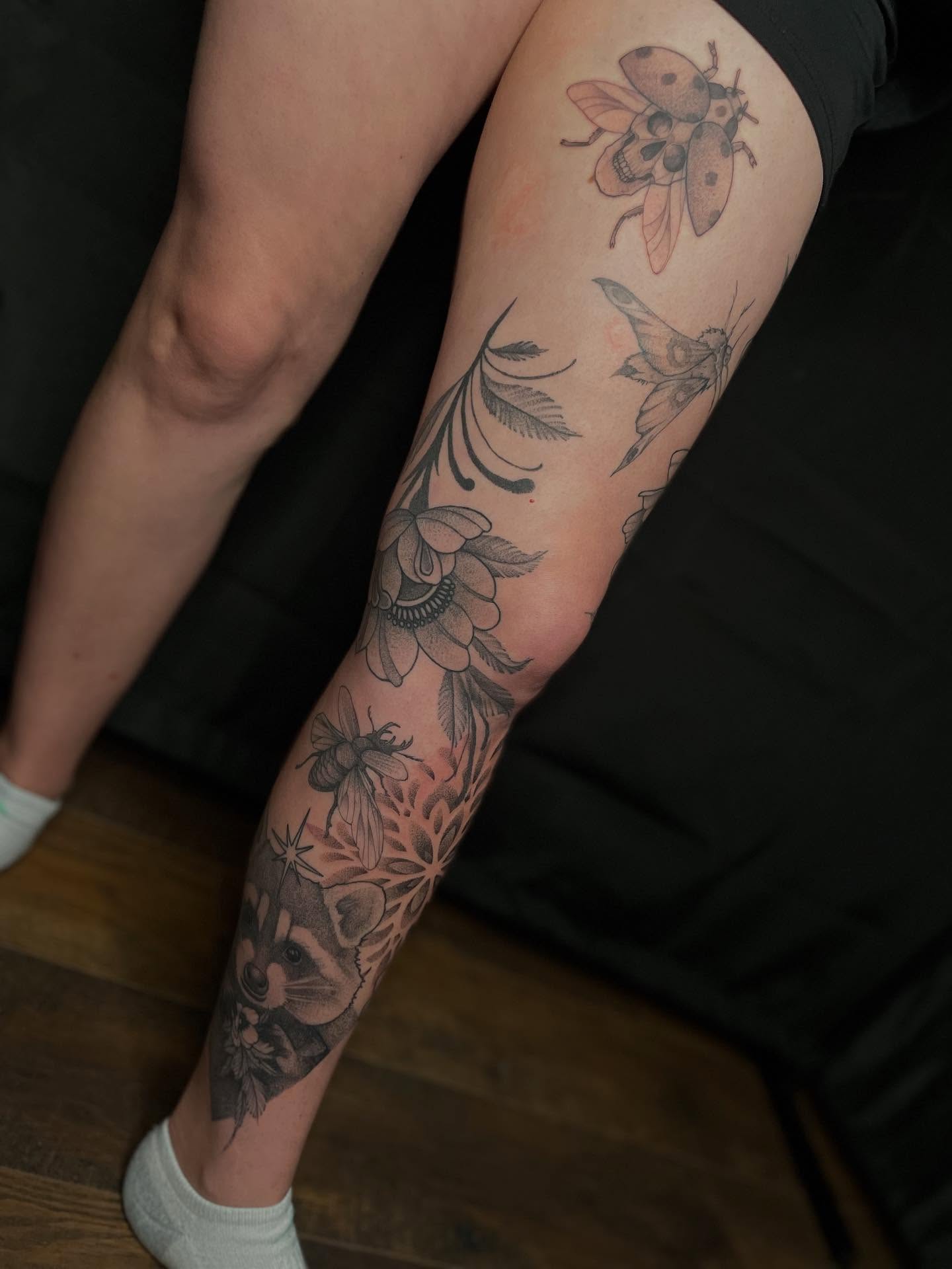 Tattoo by @_sinnertattoos — black_and_grey