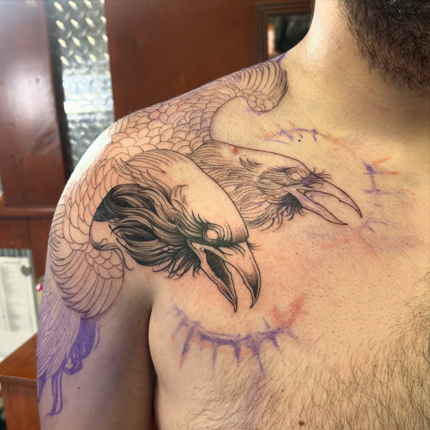 Tattoo by @thecursedmagus — black_and_grey