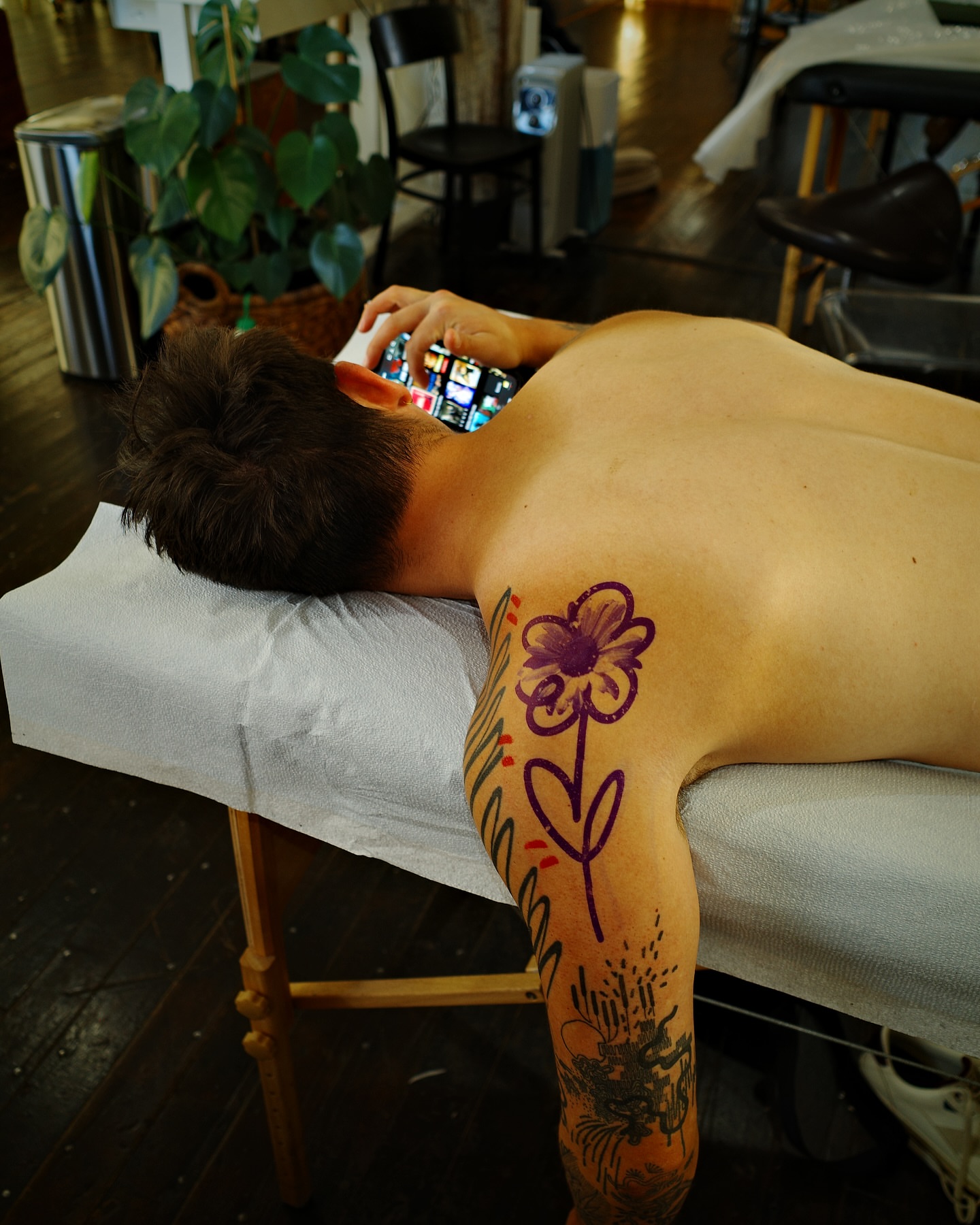 Tattoo by @wonkycube — dotwork