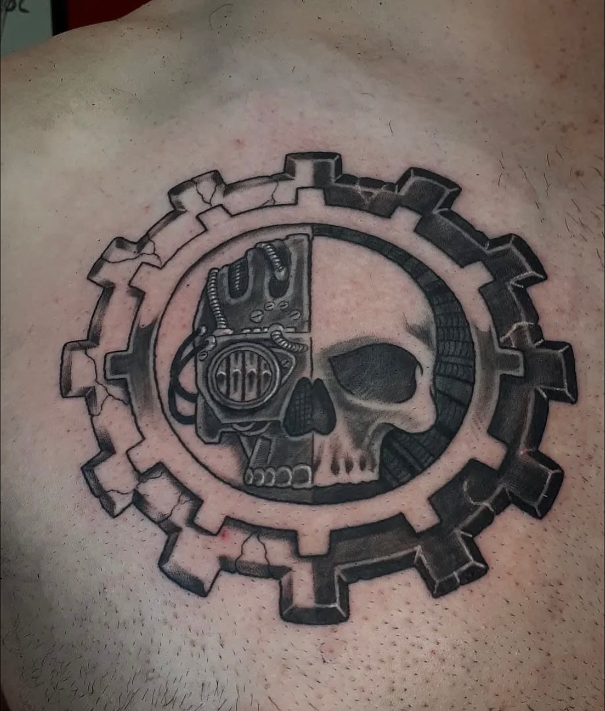 Tattoo by @tabshey_tattoo — black_and_grey, geometric