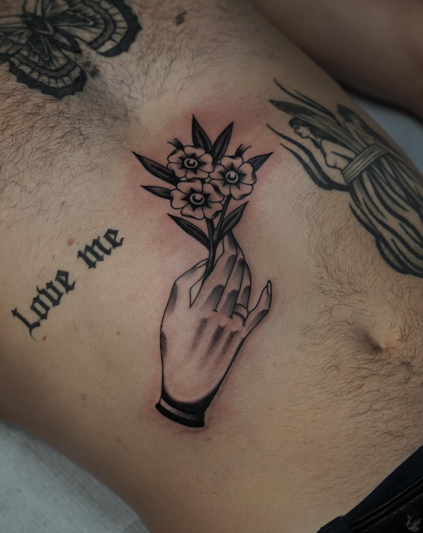Tattoo by @joana.tattooer — black_and_grey