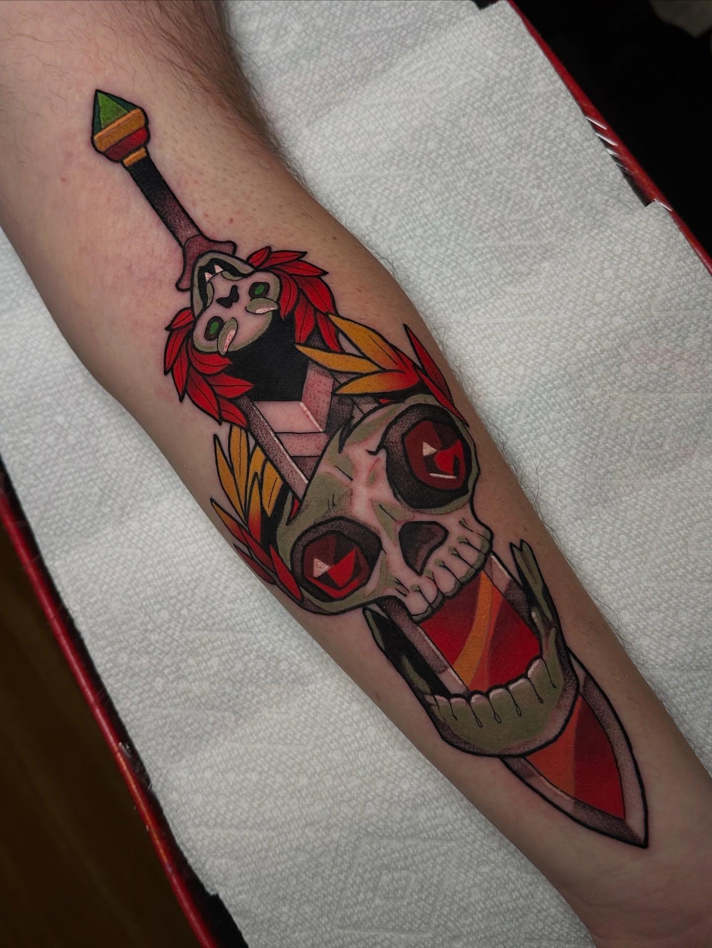 Tattoo by @deadmeat β american_traditional, geometric